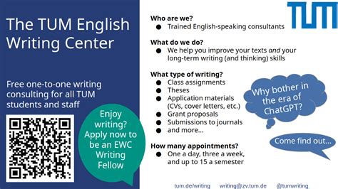 english writing center tum.